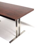 Vintage dining table with chrome frame made in the 60s