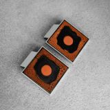 Vintage Brutalist Metal and Ceramic Entrance Door Handle by Juliette Belarti, 1960s, Set of 2