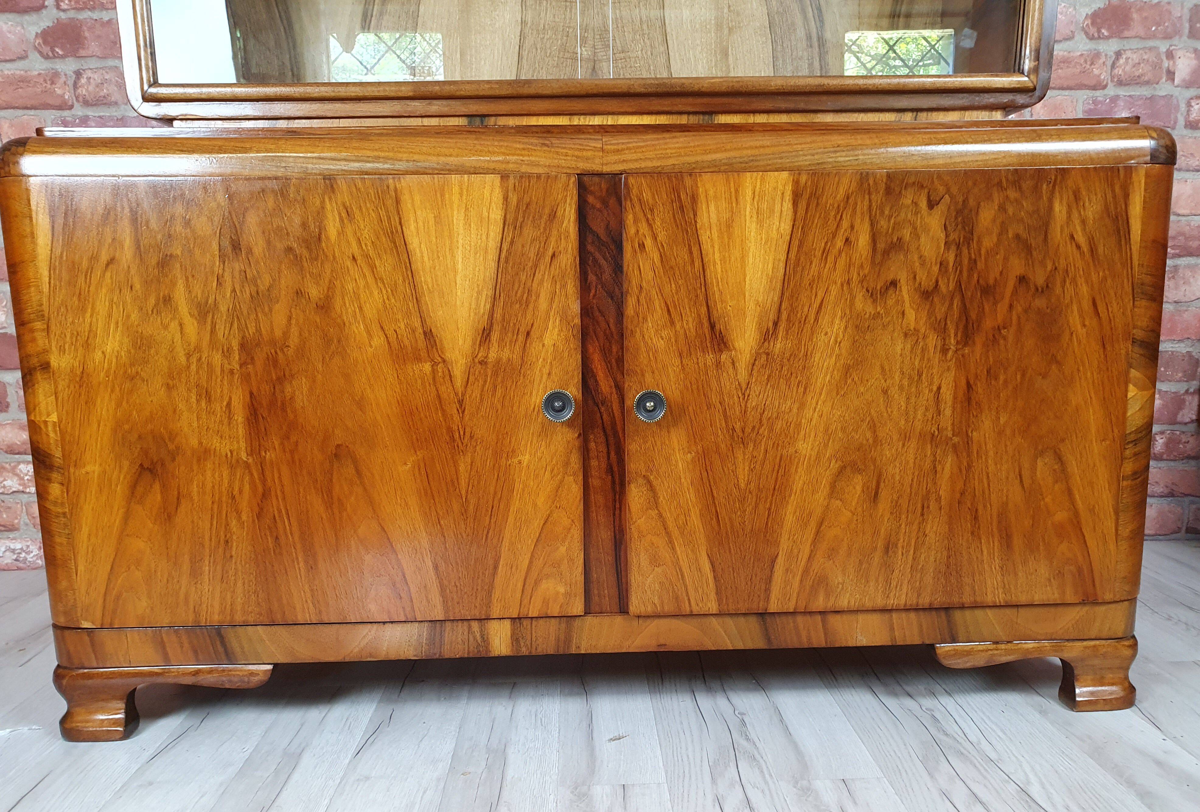 Renovated credenz, art deco display cabinet