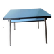 Blue formica table