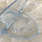 Plat serviteur en verre années 50