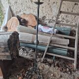 Wrought iron lamp post