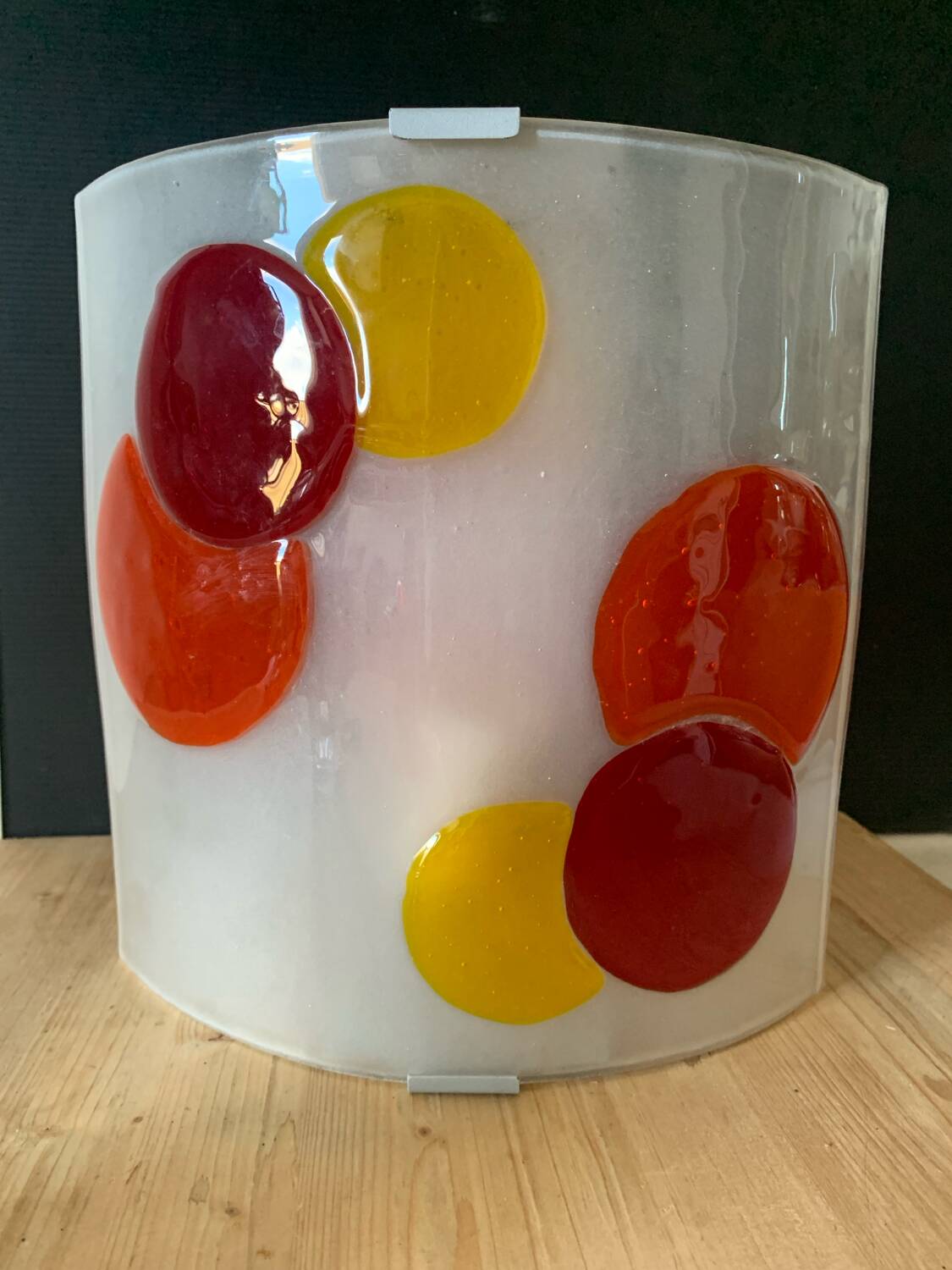 Applique murale verre iitelien multicolore