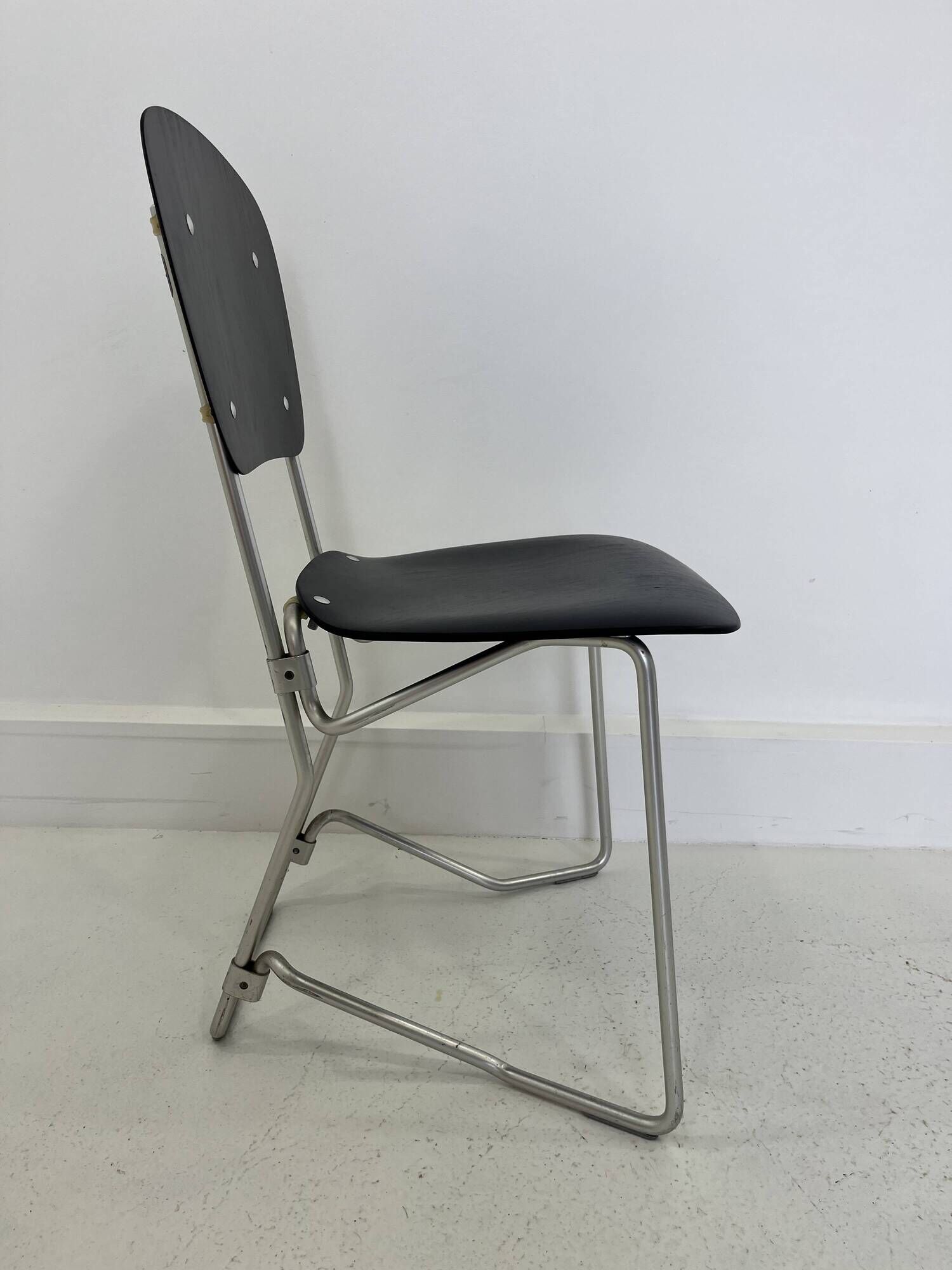 Alu-Flex Dining Chairs by Armin Wirth, 1960s, Set of 4