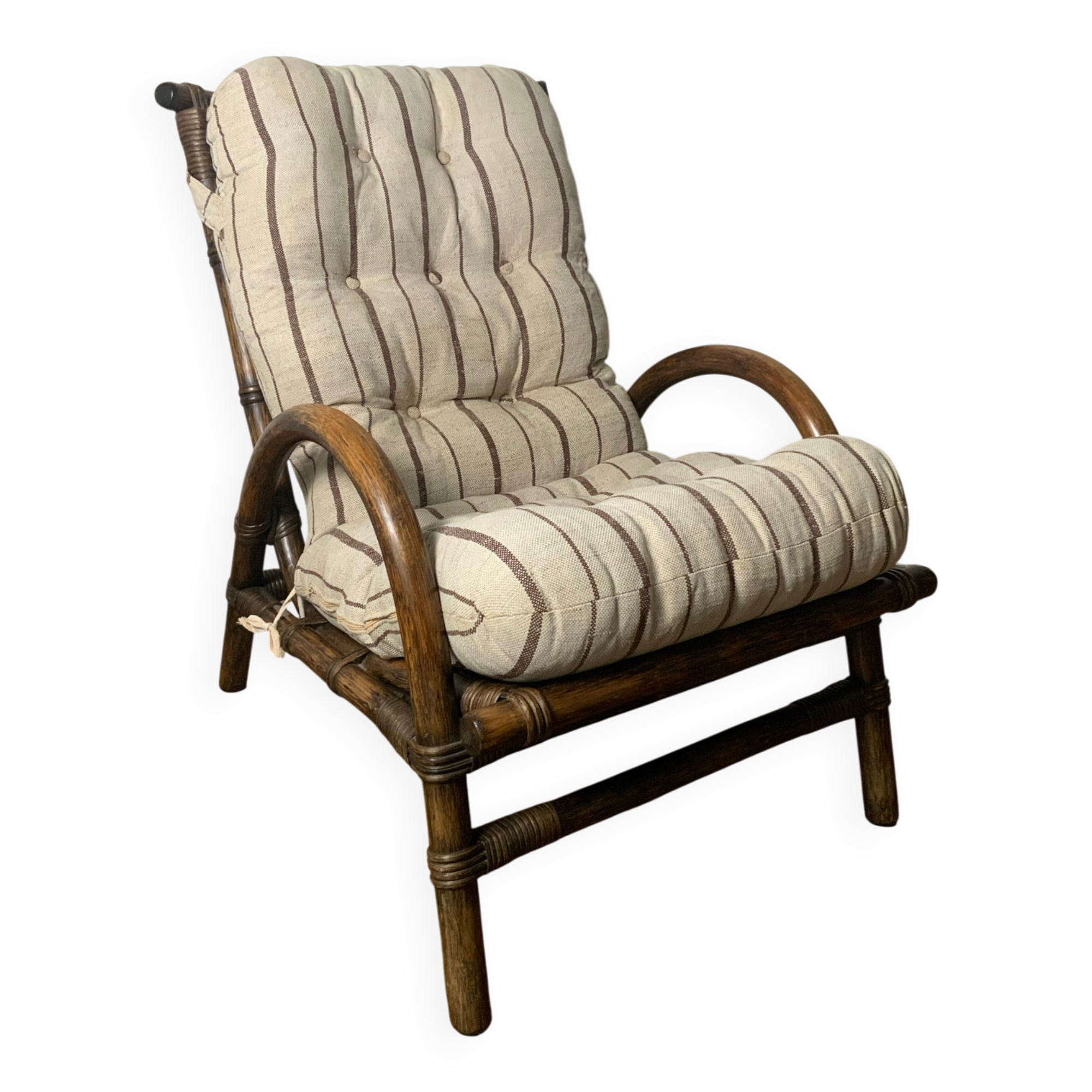Fauteuil en rotin 1970