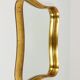 Golden wooden mirror in the style of Gio Ponti by Max Welz, Vienna, Austria, 1940s.