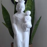 Plaster statue of the Virgin and Child