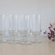 Lot of 6 glass champagne flutes, vintage