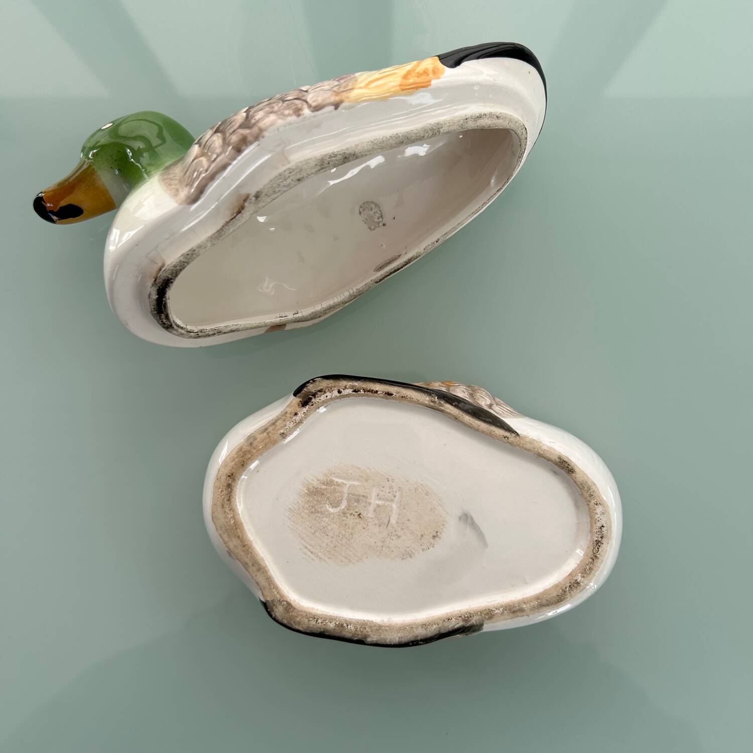 Petite terrine canard vert