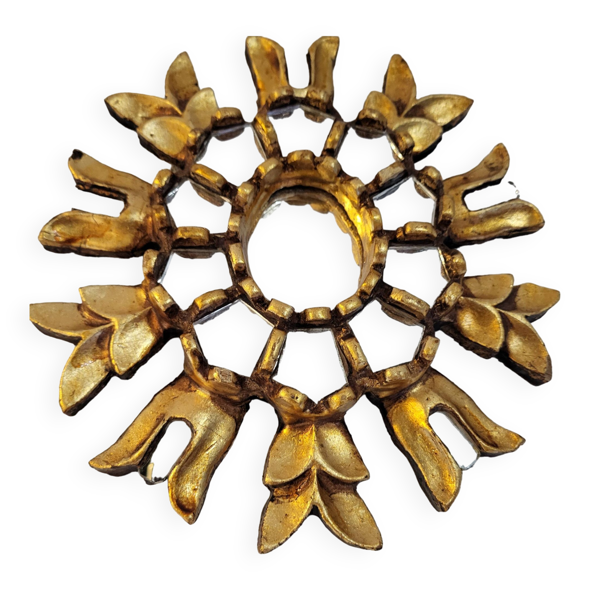 Miroir Cusco en bois doré