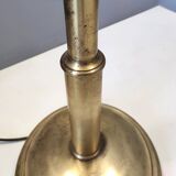 Lampadaire en laiton et aluminium verni noir, Italie