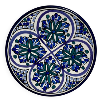 Hand painted terracotta plate