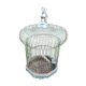 Large old iron parrot cage