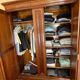 2-door wardrobe in solid cherry wood – Atelier Bonsecours