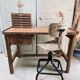 Antique workshop desk