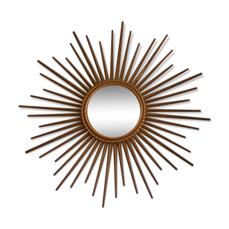 Mirror Chaty Vallauris bulging 50s signed - 50cm