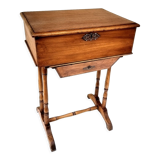 Old wooden sewing box