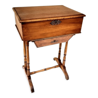 Old wooden sewing box
