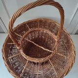 Vintage Wicker Portable Bar