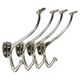 Up to 4 Adolf Loos Art Nouveau Nickel Brass Wall Hooks Café Capua Vienna