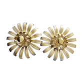 Appliques fleurs en métal doré