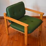 Fauteuil Mid-Century en vert années 1950/60