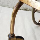 Brass and glass dessert