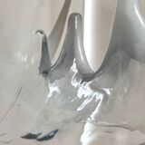 Murano Glass and Varnished Metal Pendant by Toni Zuccheri for Venini, Italy