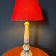 Alabaster column lamp from the 1960s
