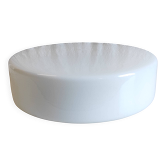 Bauhaus style ceiling or wall light in opaline glass - mid-20th century