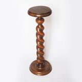 Pedestal column turned wood