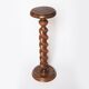 Pedestal column turned wood