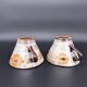 Pair of vintage 70s stoneware cups – matcha or coffee