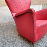 Isa bergamo - fauteuil - pieds moulés sous pression en laiton