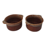 2 ceramic ramekins made in England