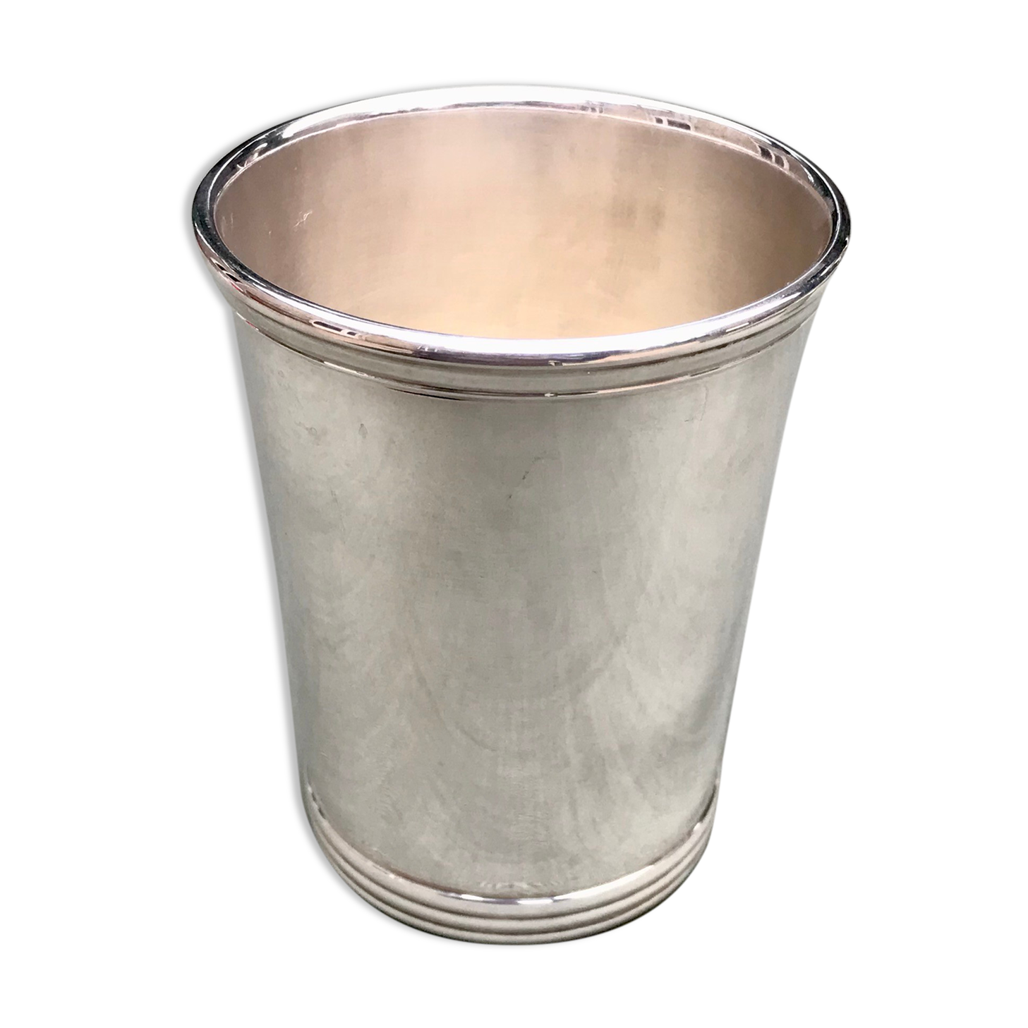 High silver metal timpani