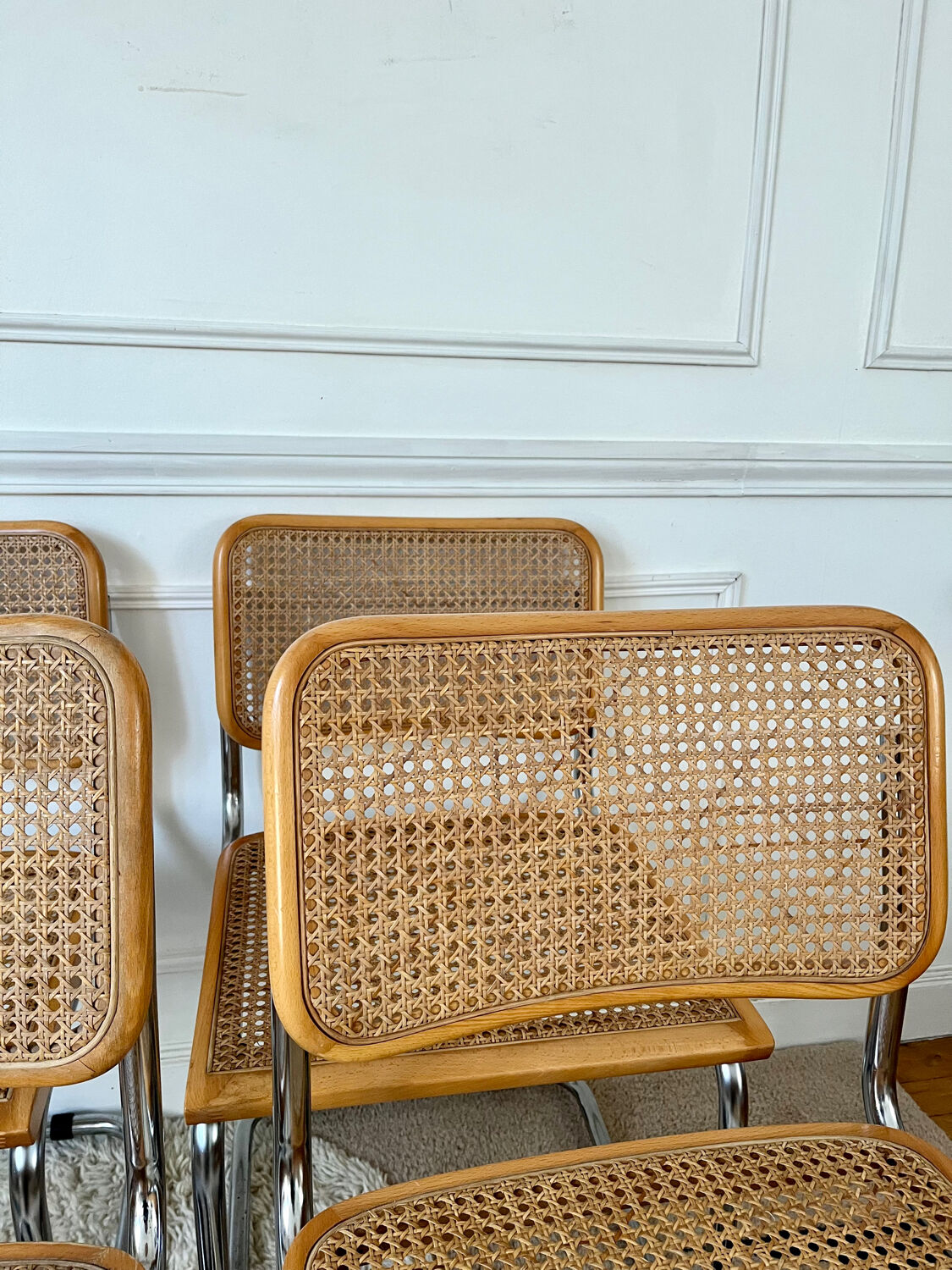 Set of 4 Cesca B32 chairs