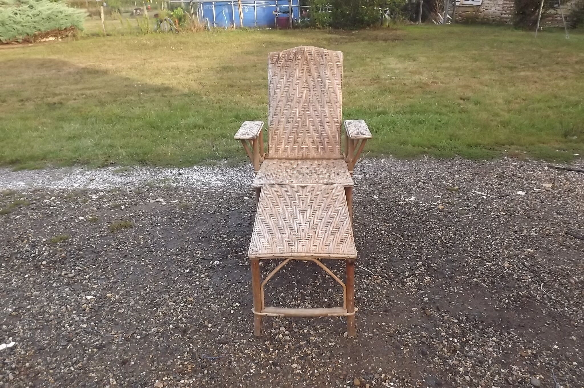 Chair Lounger Wicker of the 1960s