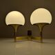 Italian Brass and Opaline Wall Sconce Sciolari, 1960s