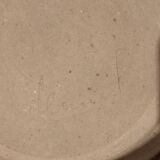 Saladier plat gres emaillé poterie deseur vintage