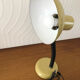 Lampe de bureau vintage métal jaune