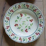 6 Digoin and Sarreguemines soup plates
