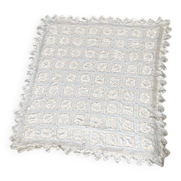 White crochet blanket 160X170