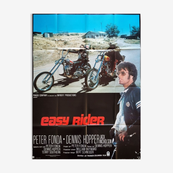 Affiche 120x160 cm easy rider biker harley davidson moto