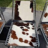 Cowhide chairs