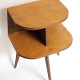 Wooden tripod bedside table