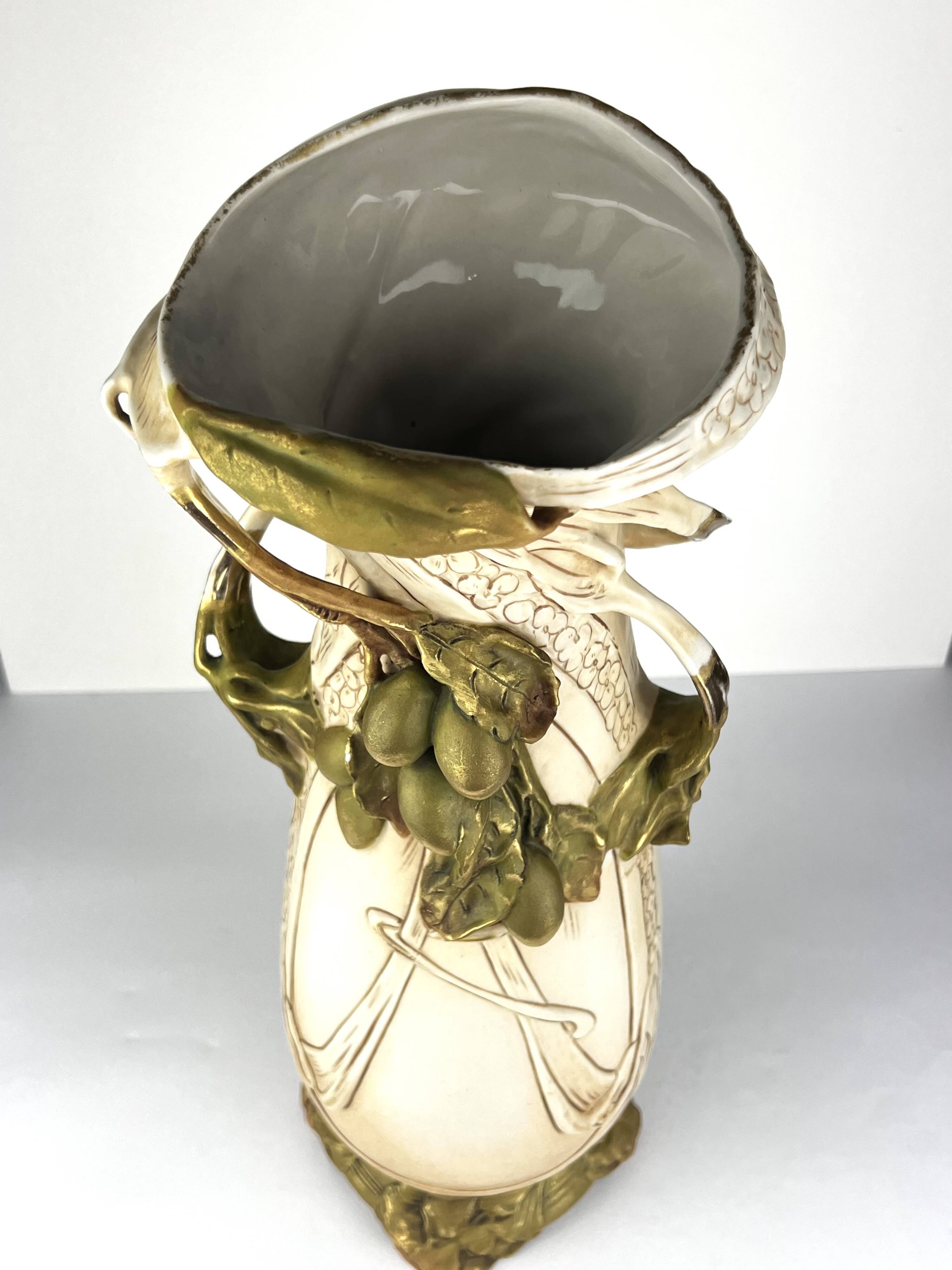 Royal Dux Bohemia Art Nouveau Vase 49 cm