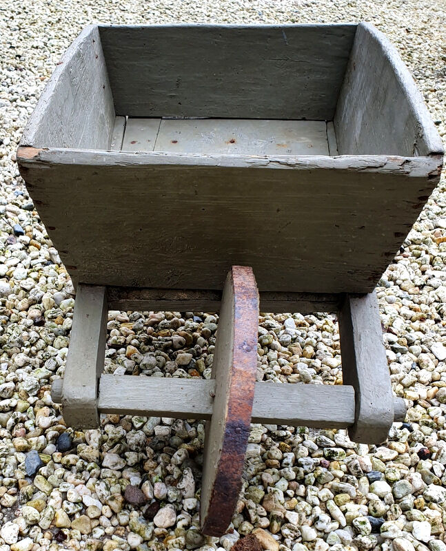 Vintage child wheelbarrow all wood