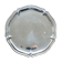 Vintage round tray in shiny silver metal - Bistro style