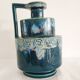 Vase vintage à étages aux émaux bleus
